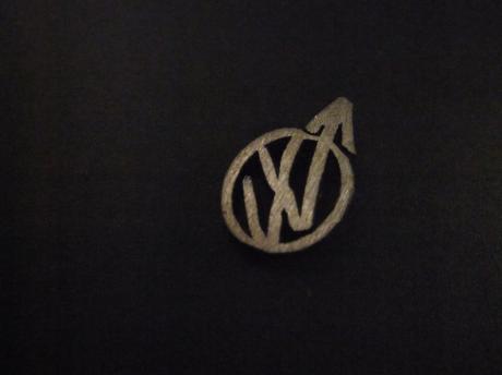 Volkswagen zilverkleurig logo ( open model)